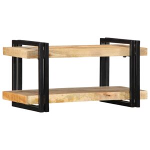 vidaXL væghylde 70x33x35 cm massivt ru mangotræ