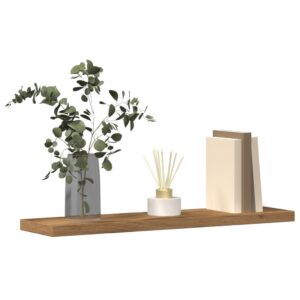 vidaXL væghylder 4 stk. 40x10x1,5 cm konstrueret træ kunsteg