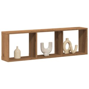 vidaXL vægskab 100x16x30 cm konstrueret træ kunsteg