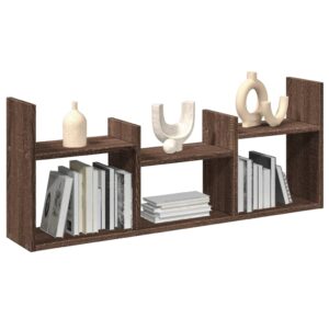 vidaXL vægskab 100x18x40 cm konstrueret træ brun egetræsfarve