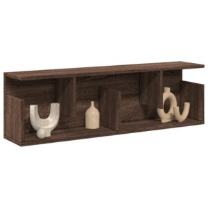vidaXL vægskab 100x20x30 cm konstrueret træ brun egetræsfarve