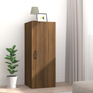 vidaXL vægskab 34,5x34x90 cm konstrueret træ brun egetræsfarve