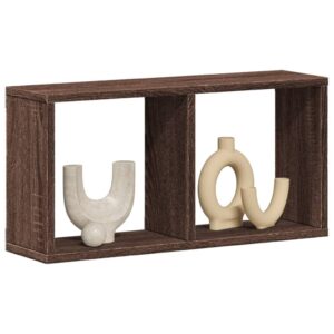 vidaXL vægskab 60x16x30 cm konstrueret træ brun egetræsfarve