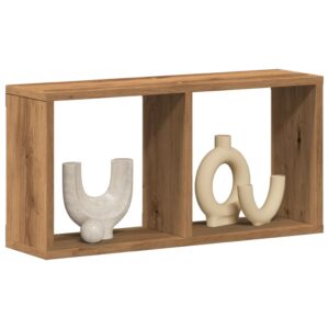 vidaXL vægskab 60x16x30 cm konstrueret træ kunsteg