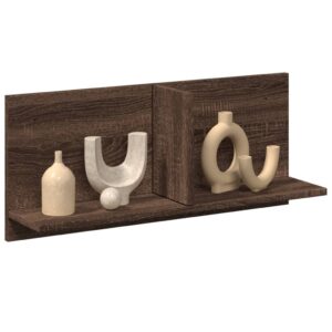 vidaXL vægskab 70x16,5x30 cm konstrueret træ brun egetræsfarve