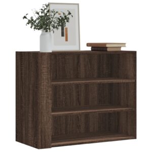 vidaXL vægskab 75x35x60 cm konstrueret træ brun egetræsfarve