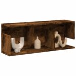 vidaXL vægskab 80x20x30 cm konstrueret træ røget egetræsfarve