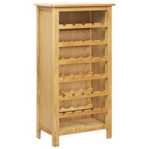 vidaXL vinskab 56 x 32 x 110 cm massivt egetræ